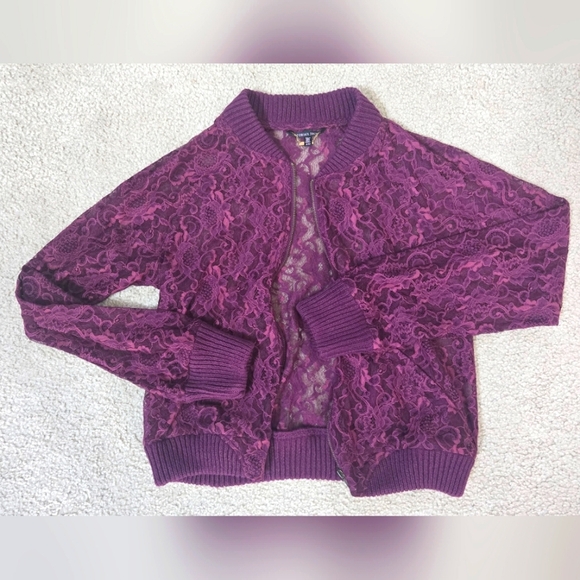 Victoria's Secret Jackets & Blazers - NWOT Victoria's Secret Lace Bomber Jacket Size Medium